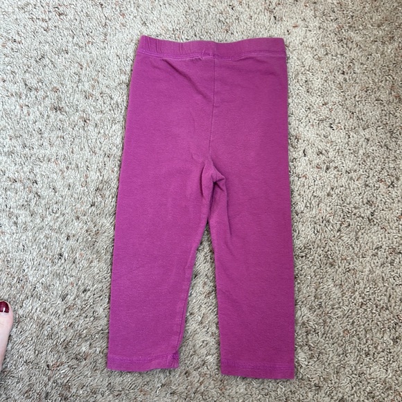 GIRLS faded glory purple leggings size 3T - Picture 6 of 7